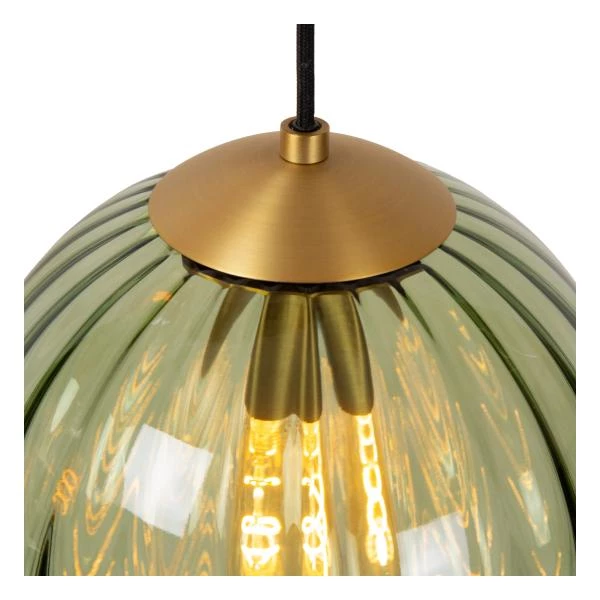 Lucide Lucide MONSARAZ - Hanglamp - Ø 35 Cm - 3xE27 - Groen