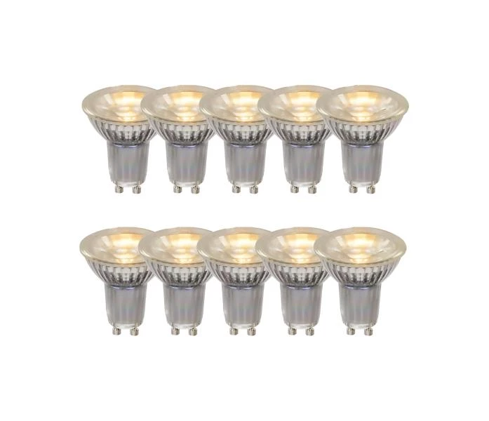 lucide Lucide MR16 * 10 - Led lamp - Ø 5 cm - LED - GU10 - 10x5W 2700K - Transparant - Set van 10