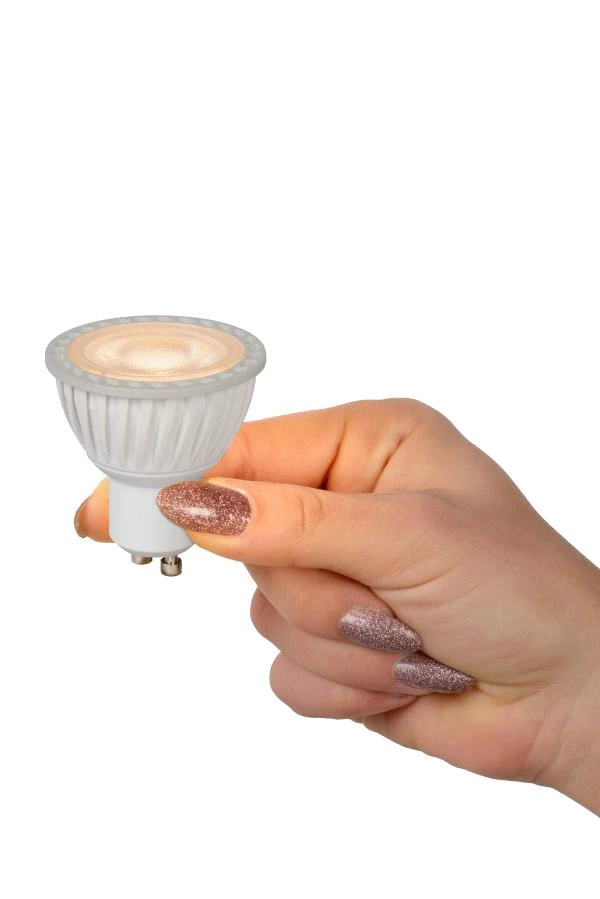 Lucide Lucide MR16 - Led Lamp - Ø 5 Cm - LED Dimb. - GU10 - 1x5W 2200K/2500K/2700K - Wit