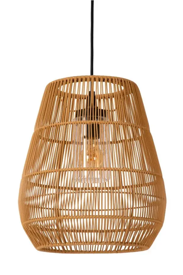 Lucide Lucide NERIDA - Hanglamp Binnen/Buiten - Ø 35 Cm - 1xE27 - IP44 - Naturel