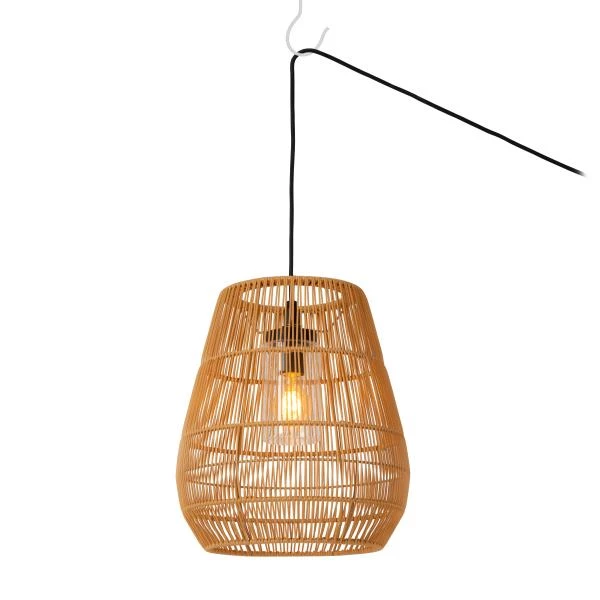 Lucide Lucide NERIDA - Hanglamp Binnen/Buiten - Ø 35 Cm - 1xE27 - IP44 - Naturel