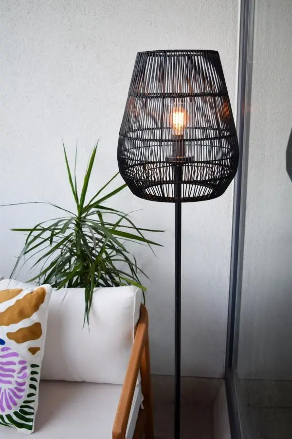 Lucide Lucide NERIDA - Vloerlamp Binnen/Buiten - Ø 35 Cm - 1xE27 - IP44 - Zwart