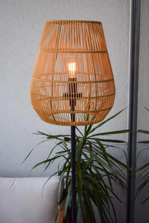 Lucide Lucide NERIDA - Vloerlamp Binnen/Buiten - Ø 35 Cm - 1xE27 - IP44 - Naturel