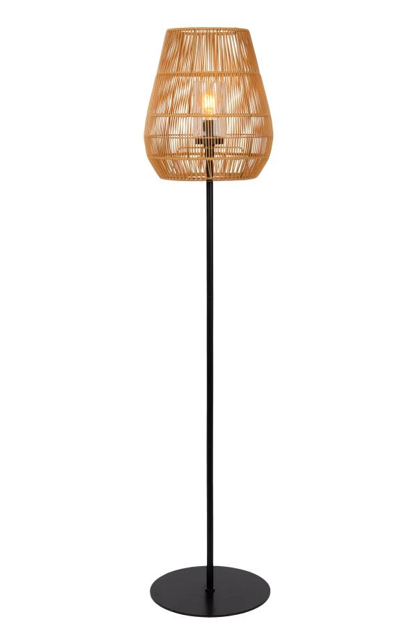 lucide Lucide NERIDA - Vloerlamp Binnen/Buiten - Ø 35 cm - 1xE27 - IP44 - Naturel