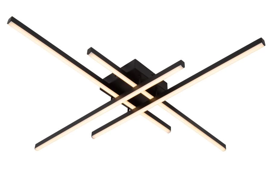 lucide Lucide NOVAK - Plafonnière - LED Dimb. - CCT - 1x42W 2700K/4000K - Zwart