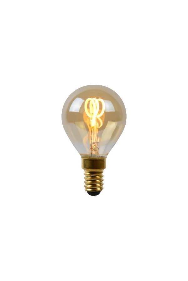 lucide Lucide P45 - Filament lamp - Ø 4 5 cm - LED Dimb. - E14 - 1x3W 2200K - Amber