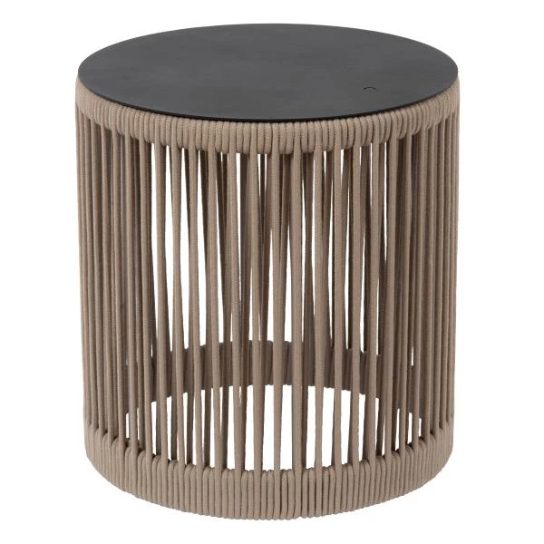 Lucide Lucide PINGI - Oplaadbare Vloerlamp Binnen/Buiten - Accu/Batterij - Ø 33 5 Cm - LED 3 StepDim - 1x3W 3000K - IP44 - Taupe