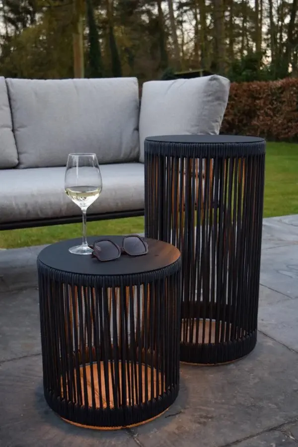 Lucide Lucide PINGI - Oplaadbare Vloerlamp Binnen/Buiten - Accu/Batterij - Ø 33 5 Cm - LED 3 StepDim - 1x3W 3000K - IP44 - Zwart