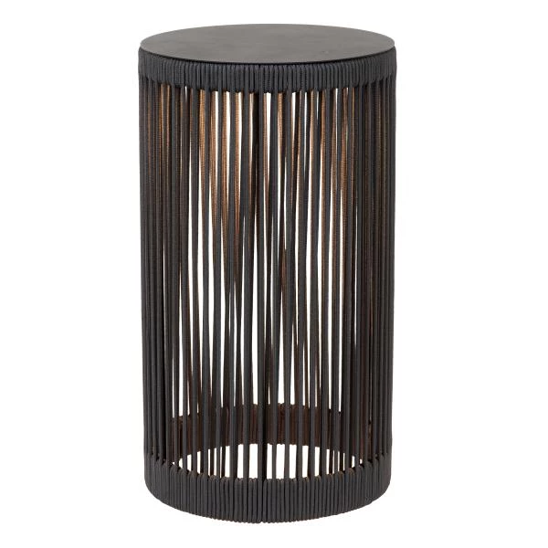 lucide Lucide PINGI - Oplaadbare Vloerlamp Binnen/Buiten - Accu/Batterij - Ø 33 5 cm - LED 3 StepDim - 1x3W 3000K - IP44 - Zwart