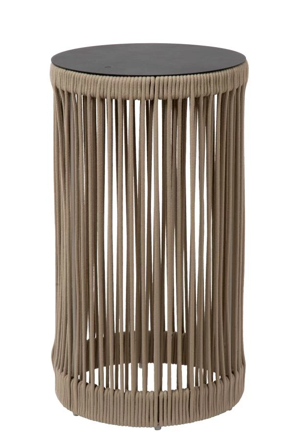 Lucide Lucide PINGI - Oplaadbare Vloerlamp Binnen/Buiten - Accu/Batterij - Ø 33 5 Cm - LED 3 StepDim - 1x3W 3000K - IP44 - Taupe