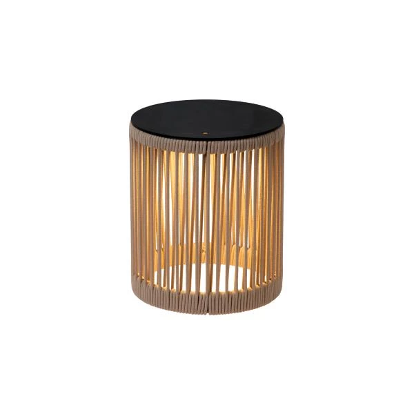 lucide Lucide PINGI - Oplaadbare Vloerlamp Binnen/Buiten - Accu/Batterij - Ø 33 5 cm - LED 3 StepDim - 1x3W 3000K - IP44 - Taupe lucide Lucide PINGI - Oplaadbare Vloerlamp Binnen/Buiten - Accu/Batterij - Ø 33 5 cm - LED 3 StepDim - 1x3W 3000K - IP44 - Taupe
