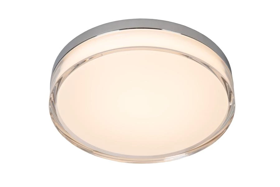 lucide Lucide PLANO - Plafonnière Badkamer - Ø 28 cm - LED Dimb. - CCT - 1x16W 2700K/4000K - IP44 - Opaal