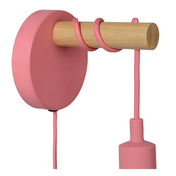 Lucide Lucide POLA - Wandlamp Kinderkamer - Ø 12 Cm - 1xE27 - Roze