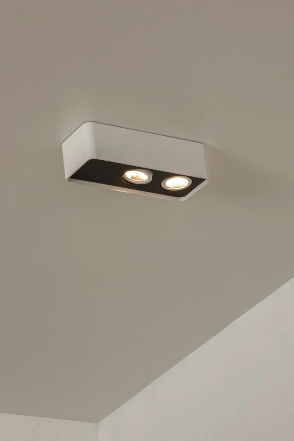 Lucide Lucide Premium ANGULAR - Plafondspot - LED Dimb. - 2x5W 2700K - Wit