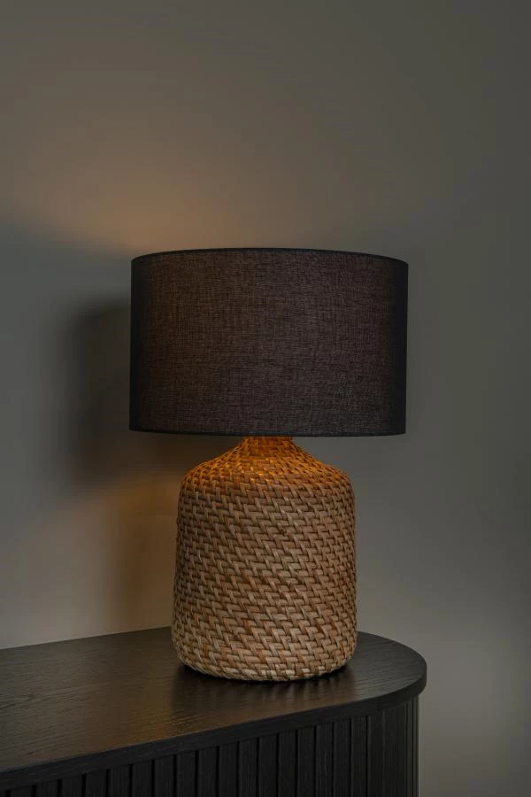 Lucide Lucide Premium ARRAH - Tafellamp - Ø 35 Cm - 1xE27 - Naturel