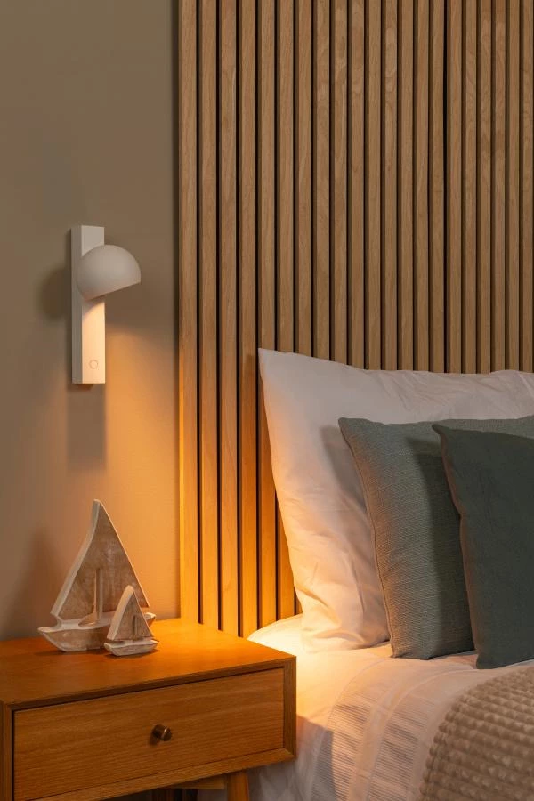 Lucide Lucide Premium ESFERA - Wandlamp - LED Dimb. - 1x9W 2700K - Wit