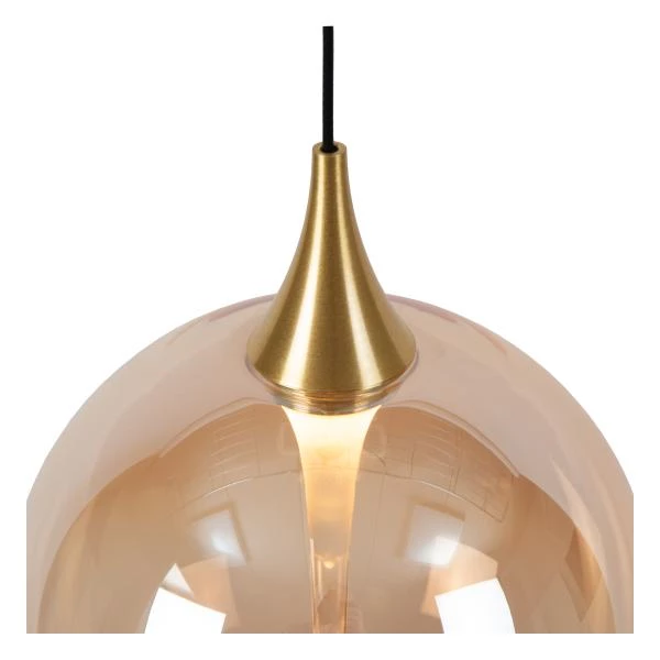 Lucide Lucide Premium GISELA - Hanglamp - Ø 36 Cm - LED Dimb. - 3x4 3W 2700K - Amber