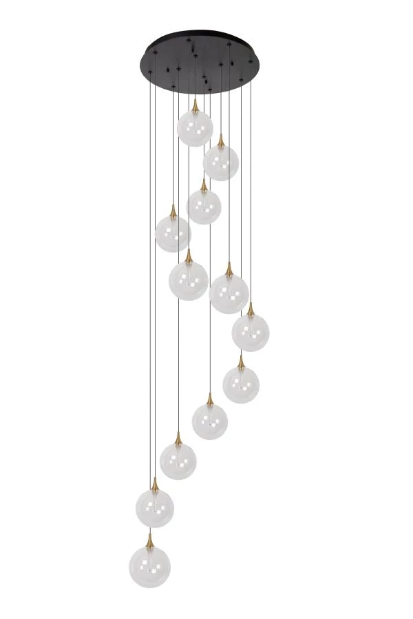 Lucide Lucide Premium GISELA - Hanglamp - Ø 61 Cm - LED Dimb. - 12x3 5W 2700K - Transparant