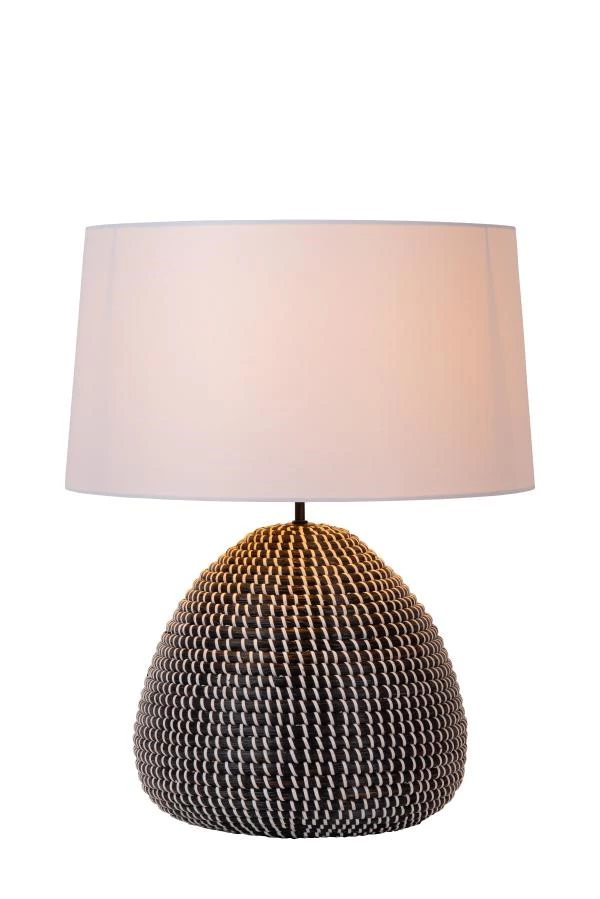 lucide Lucide Premium MADUKA - Tafellamp - Ø 45 cm - 1xE27 - Zwart