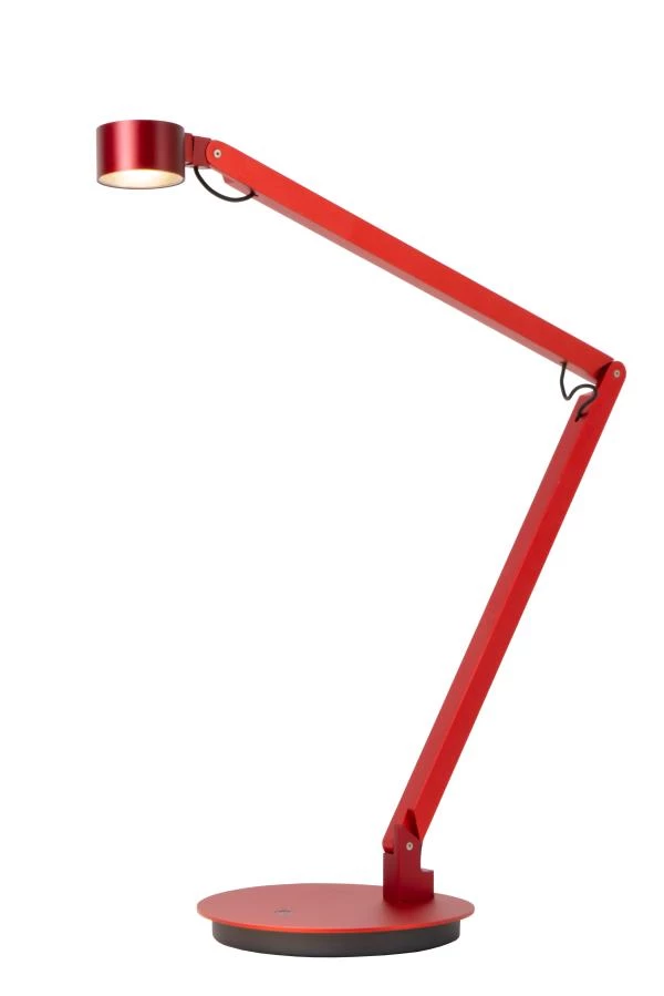 lucide Lucide Premium OGDEN - Bureaulamp - LED 3 StepDim - 1x7W 3000K - Rood