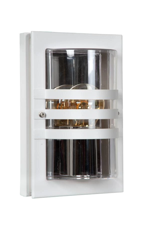 Lucide Lucide PRIVAS - Wandlamp Binnen/Buiten - 1xE27 - IP44 - Wit