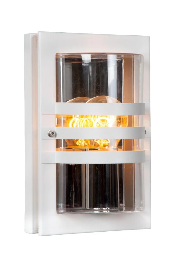 lucide Lucide PRIVAS - Wandlamp Binnen/Buiten - 1xE27 - IP44 - Wit