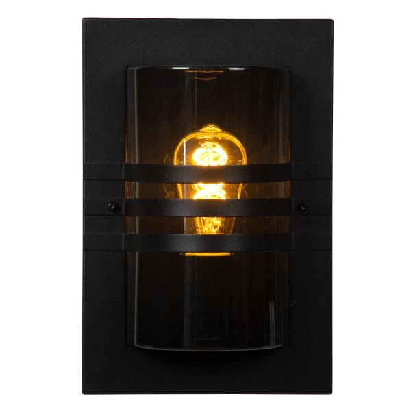 Lucide Lucide PRIVAS - Wandlamp Binnen/Buiten - 1xE27 - IP44 - Zwart