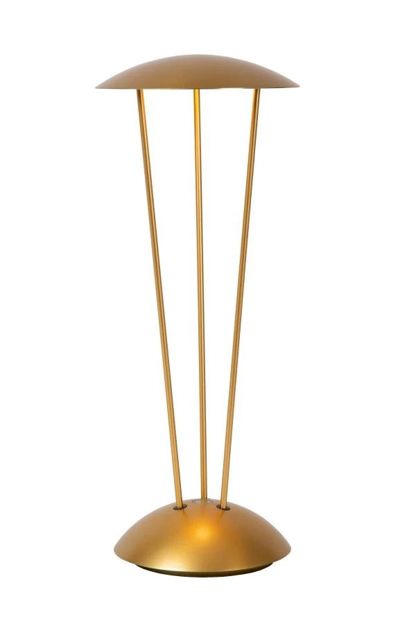 lucide Lucide RENEE - Oplaadbare Tafellamp Binnen/Buiten - Accu/Batterij - Ø 12 3 cm - LED Dim to warm - 1x2 2W 2700K/3000K - IP54 - Met draadloos oplaadstation - Mat Goud / Messing lucide Lucide RENEE - Oplaadbare Tafellamp Binnen/Buiten - Accu/Batterij - Ø 12 3 cm - LED Dim to warm - 1x2 2W 2700K/3000K - IP54 - Met draadloos oplaadstation - Mat Goud / Messing