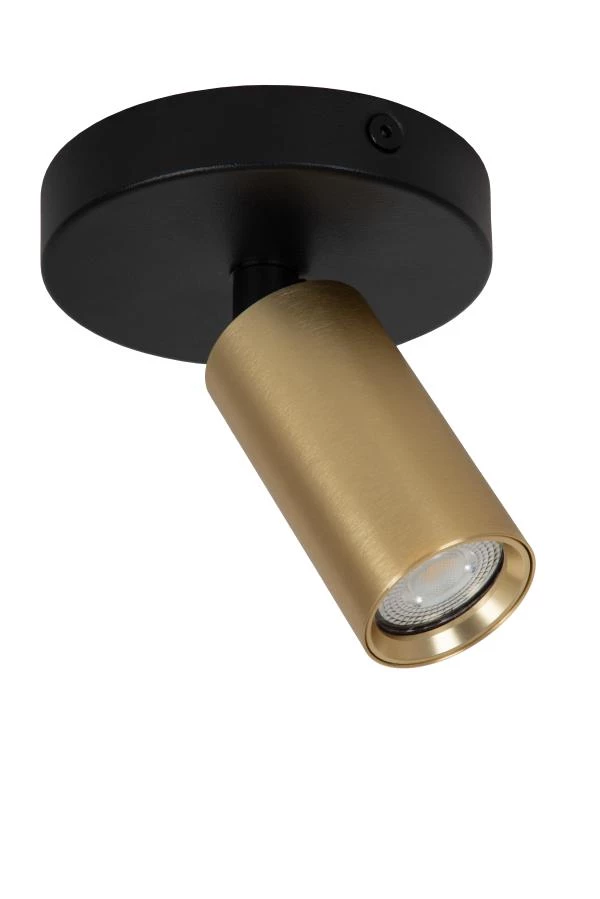Lucide Lucide RITMO - Plafondspot - Ø 10 Cm - 1xGU10 (MR11) - Mat Goud / Messing