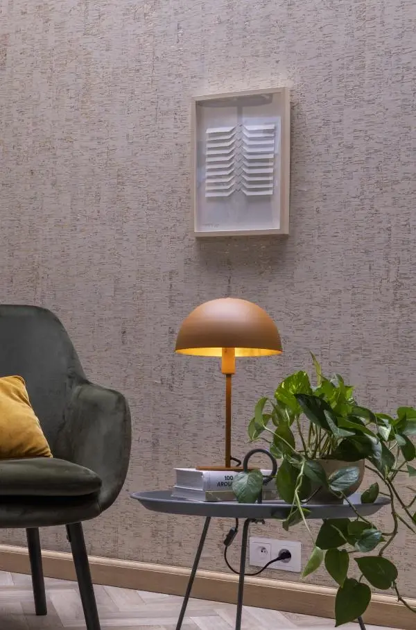 Lucide Lucide SIEMON - Tafellamp - Ø 25 Cm - 1xE14 - Okergeel