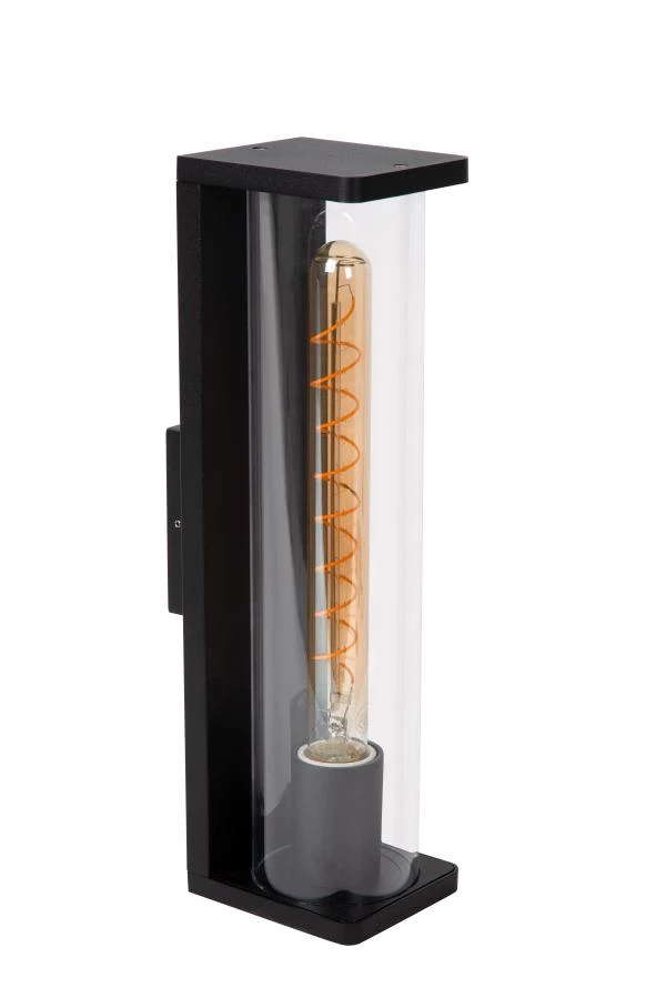 Lucide Lucide SLIGO - Wandlamp Binnen/Buiten - 1xE27 - IP54 - Zwart