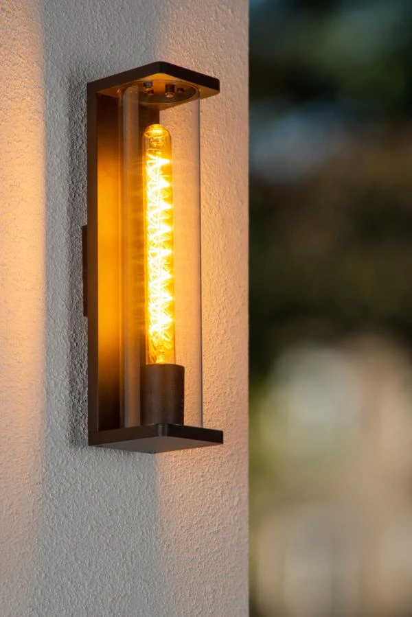 Lucide Lucide SLIGO - Wandlamp Binnen/Buiten - 1xE27 - IP54 - Zwart