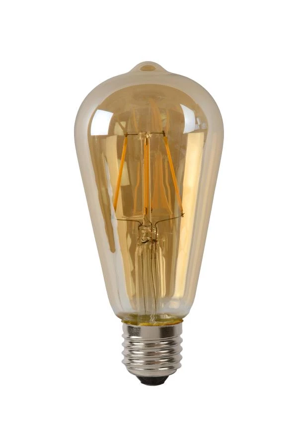 Lucide Lucide ST64 - Filament Lamp - Ø 6 4 Cm - LED Dimb. - E27 - 1x5W 2700K - Amber