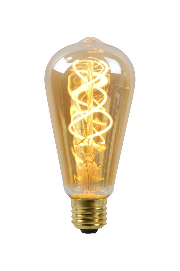 lucide Lucide ST64 - Filament lamp - Ø 6 4 cm - LED Dimb. - E27 - 1x4 9W 2200K - Amber
