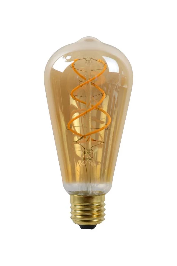 Lucide Lucide ST64 TWILIGHT SENSOR - Filament Lamp - Ø 6 4 Cm - LED - E27 - 1x4W 2200K - Dag/nacht Sensor - Amber