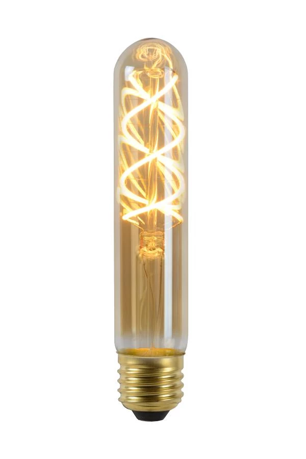 lucide Lucide T32 - Filament lamp - Ø 3 cm - LED Dimb. - E27 - 1x4 9W 2200K - Amber