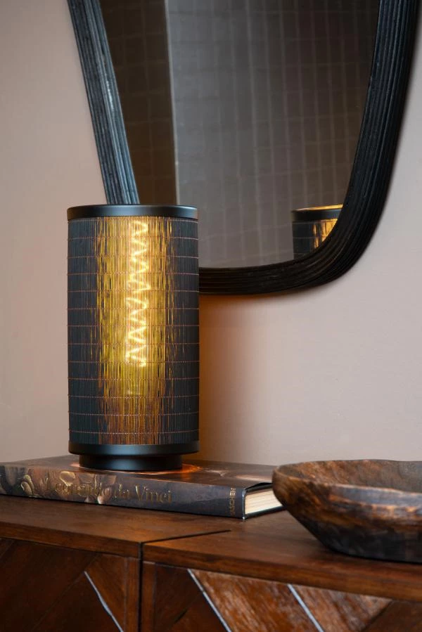 Lucide Lucide TAGALOG - Tafellamp - Ø 15 Cm - 1xE27 - Zwart