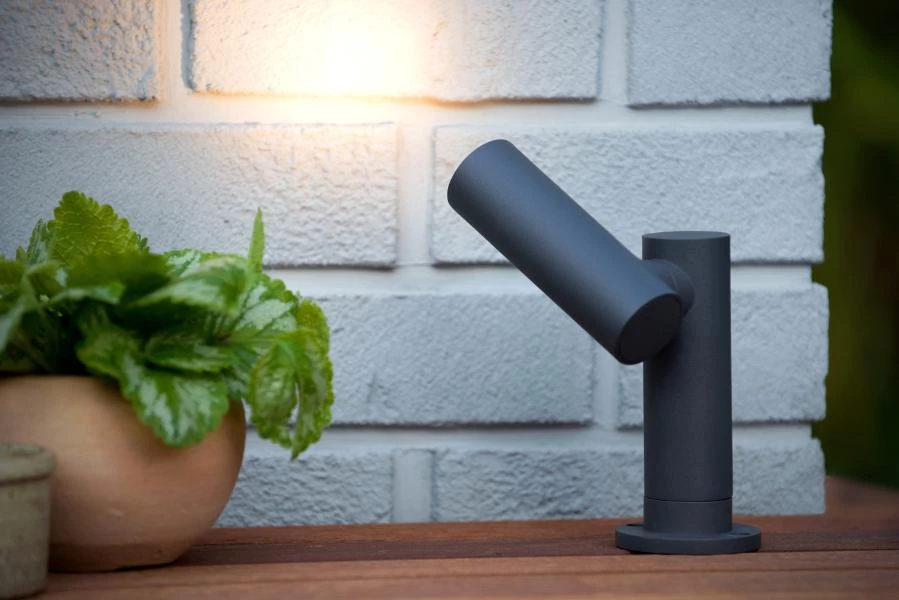 Lucide Lucide TATUM - Tuinspot - LED - 1x5W 3000K - IP65 - Antraciet