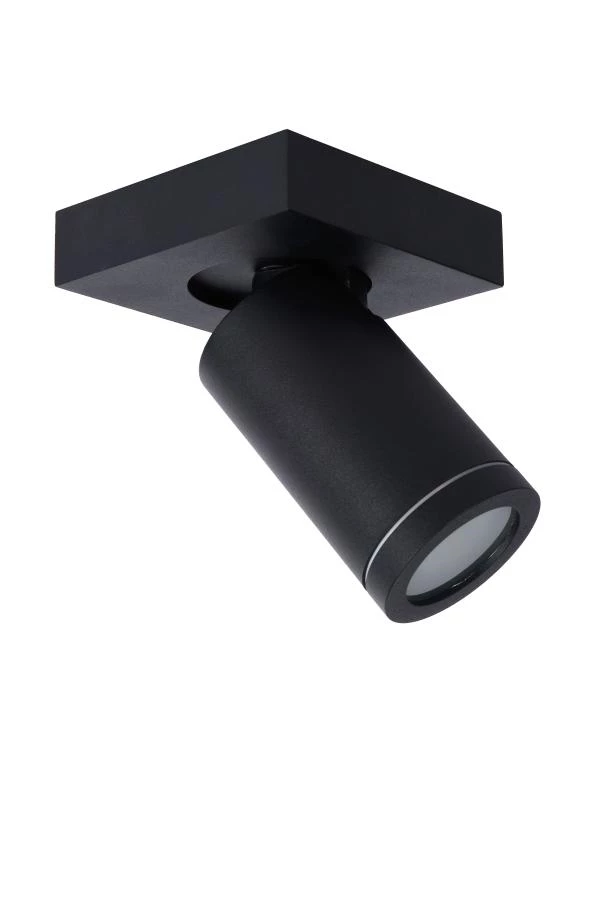 Lucide Lucide TAYLOR - Plafondspot Badkamer - LED Dim To Warm - GU10 - 1x5W 2200K/3000K - IP44 - Zwart