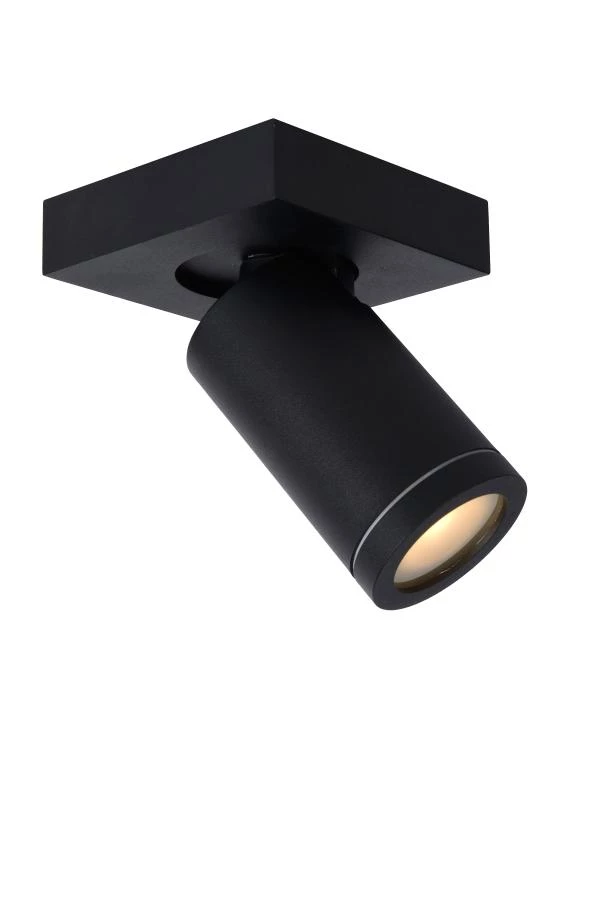 lucide Lucide TAYLOR - Plafondspot Badkamer - LED Dim to warm - GU10 - 1x5W 2200K/3000K - IP44 - Zwart