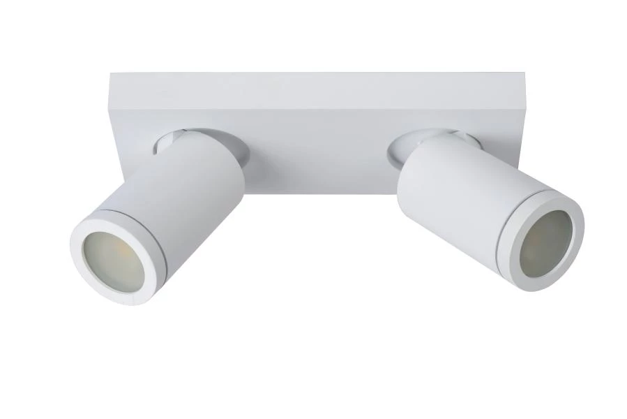 Lucide Lucide TAYLOR - Plafondspot Badkamer - LED Dim To Warm - GU10 - 2x5W 2200K/3000K - IP44 - Wit