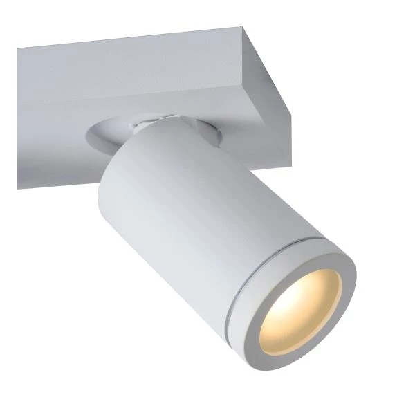 Lucide Lucide TAYLOR - Plafondspot Badkamer - LED Dim To Warm - GU10 - 2x5W 2200K/3000K - IP44 - Wit