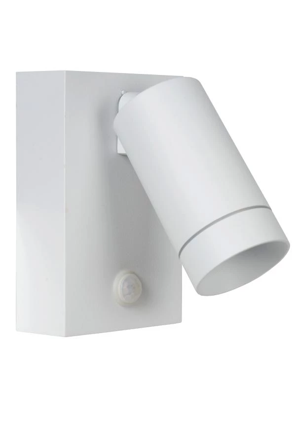 Lucide Lucide TAYLOR - Wandspot / Wandlamp Binnen/Buiten - 1xGU10 - IP54 - Bewegingssensor - Wit
