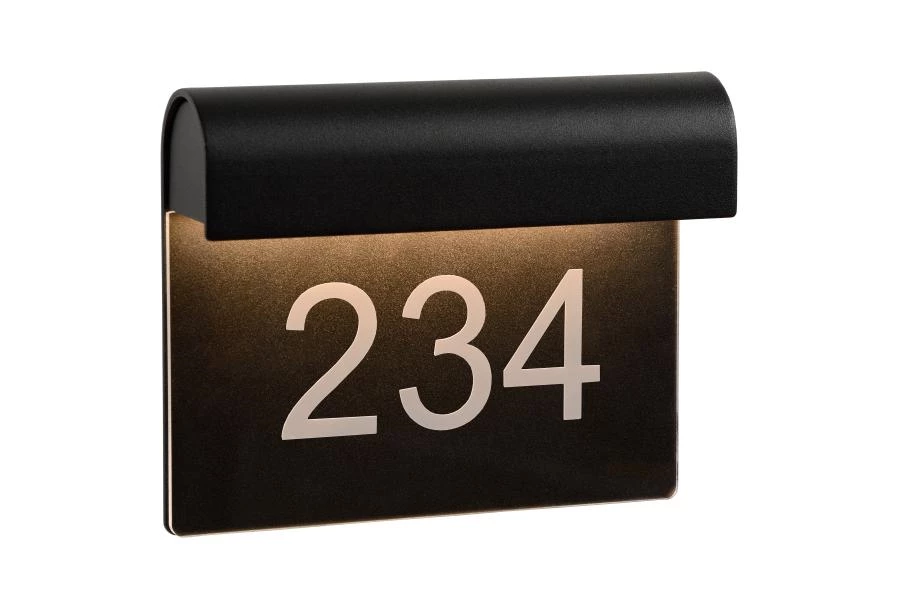 lucide Lucide THESI LED - Wandlamp Binnen/Buiten - LED - 1x8W 3000K - IP54 - Zwart