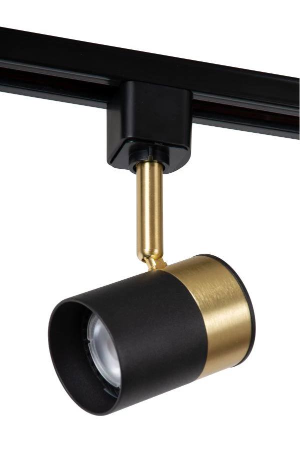 Lucide Lucide TRACK FLORIS Railspot - 1-fase Railsysteem / Railverlichting - 1xGU10 - Zwart (Uitbreiding)
