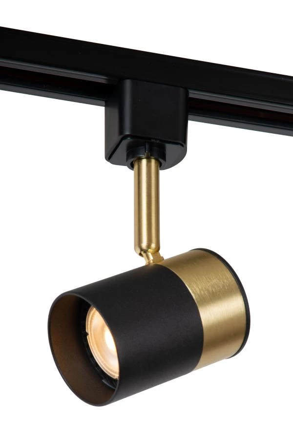 lucide Lucide TRACK FLORIS Railspot - 1-fase Railsysteem / Railverlichting - 1xGU10 - Zwart (Uitbreiding)