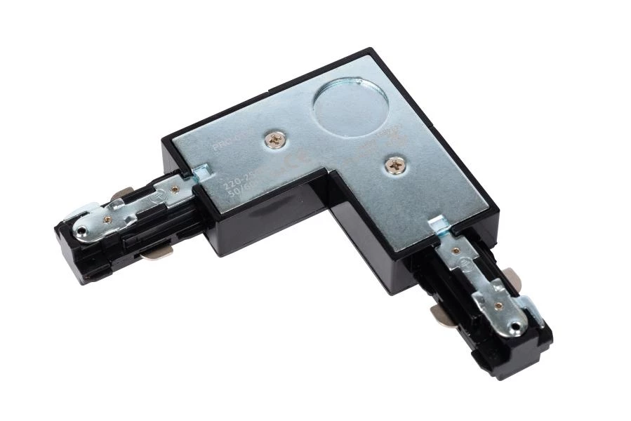 Lucide Lucide TRACK L-koppelstuk - 1-fase Railsysteem / Railverlichting - Rechts - Zwart (Uitbreiding)