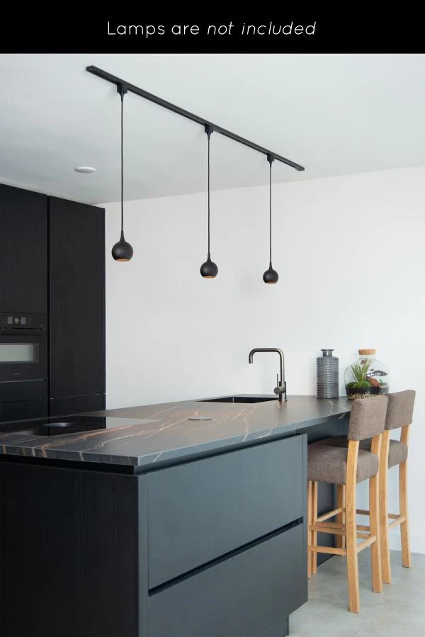 Lucide Lucide TRACK Starterset - 1-fase Railsysteem / Railverlichting - 2 Meter - Zwart