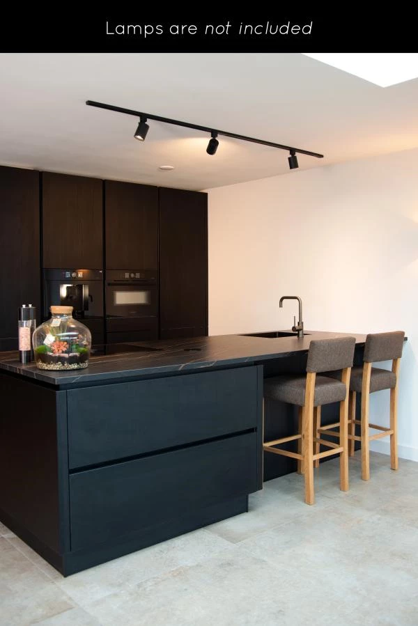 Lucide Lucide TRACK Starterset - 1-fase Railsysteem / Railverlichting - 2 Meter - Zwart