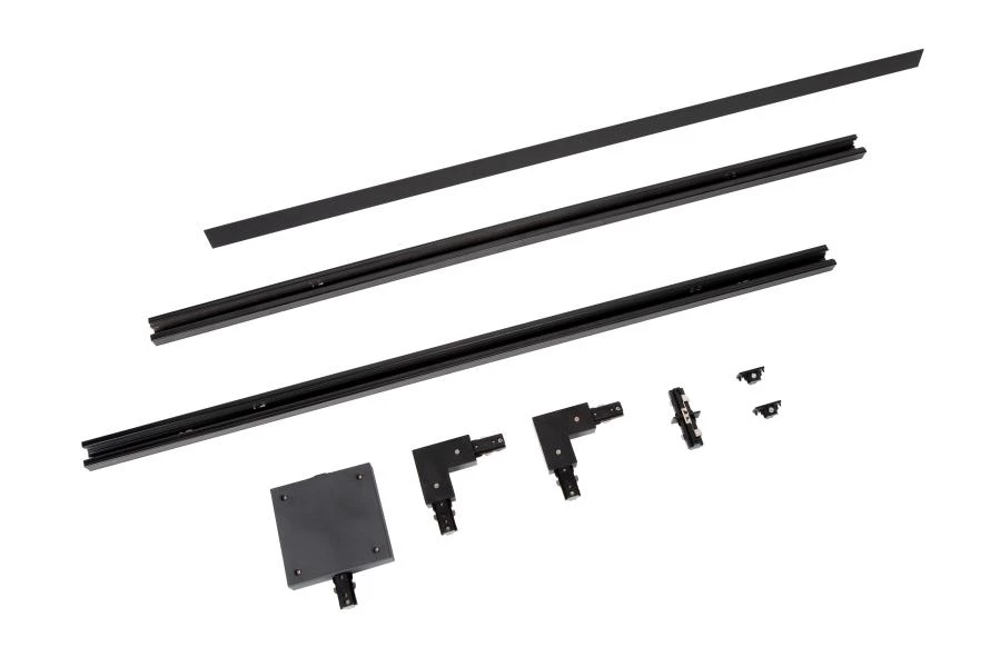 lucide Lucide TRACK Starterset - 1-fase Railsysteem / Railverlichting - 2 meter - Zwart